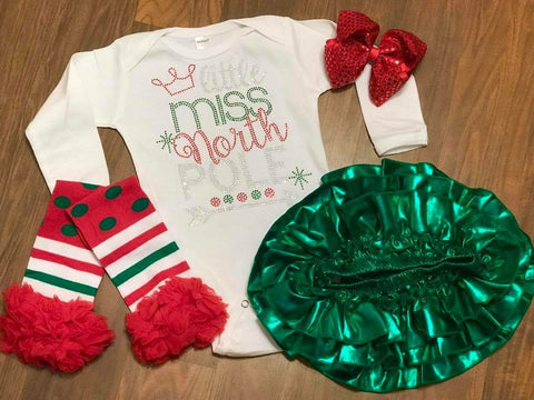 Little Miss North Pole - Paisley Bows