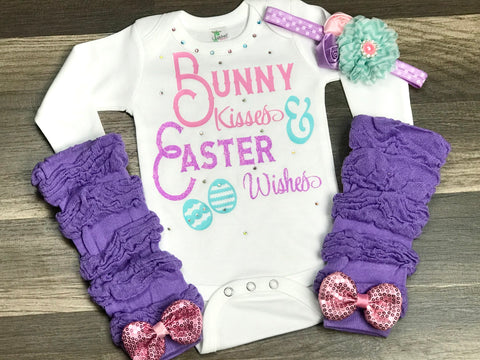 Bunny Kisses & Easter Wishes - Paisley Bows