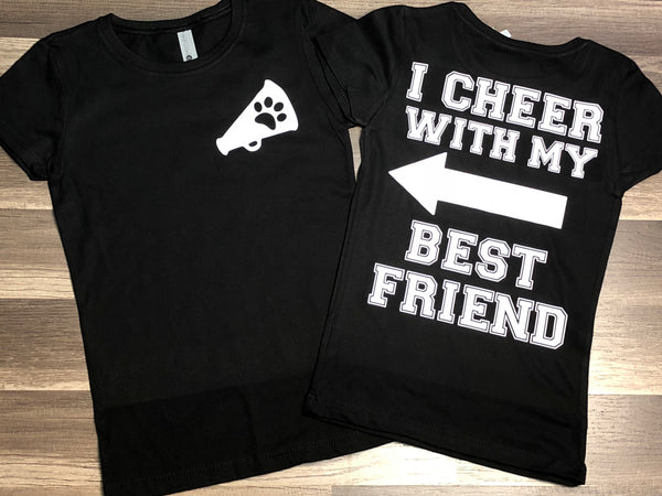 I Cheer With My Best Friend - Paisley Bows