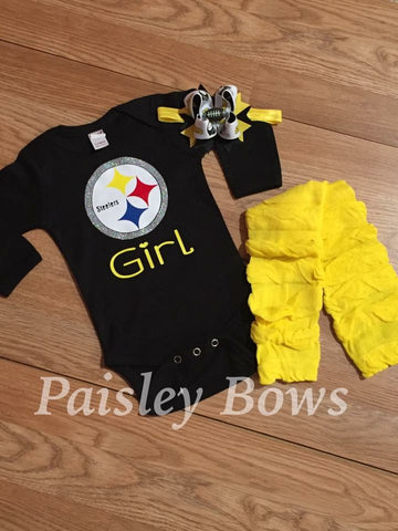 Steelers Girl - Paisley Bows