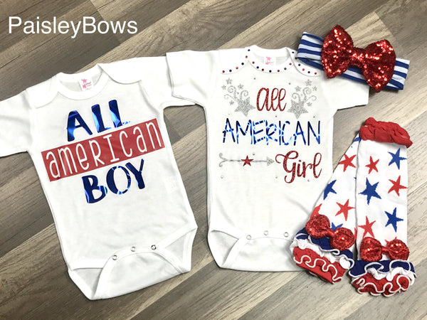All American Girl - Paisley Bows