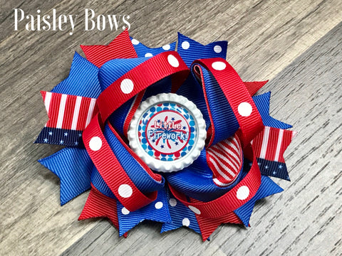 Fourth of July Bow - Paisley Bows