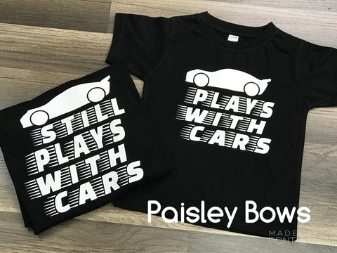 Plays With Cars - Paisley Bows