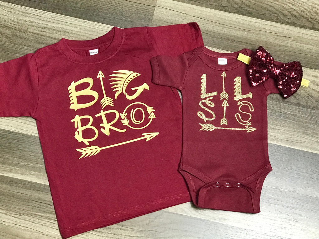 Big Brother and Little Sister Outfits - Paisley Bows