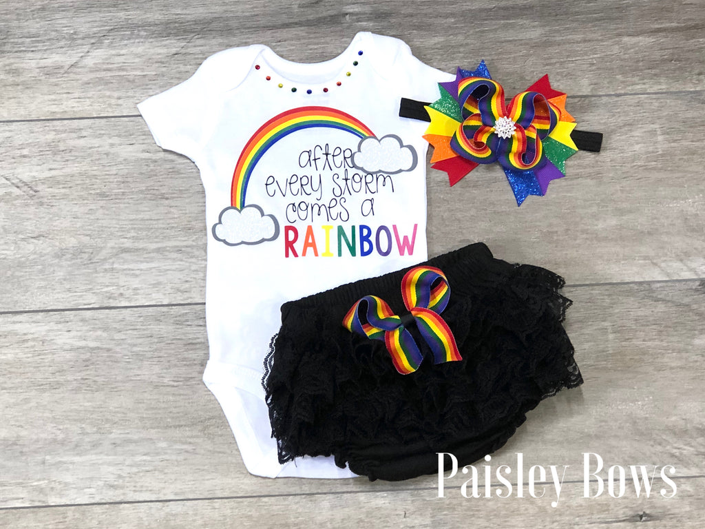 After Every Storm Comes A Rainbow - Paisley Bows