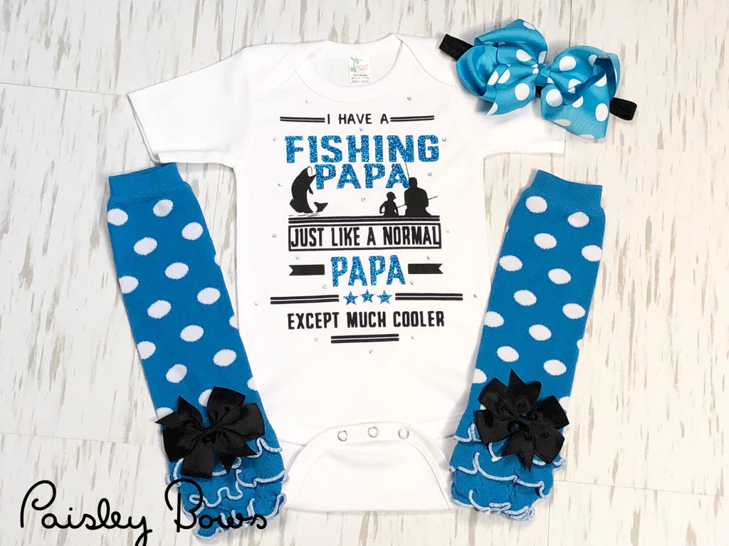 Fishing Papa - Paisley Bows