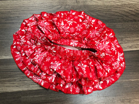Red Snowflake Skirted Bloomers - Paisley Bows