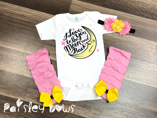 I Love You To The Moon And Back - Paisley Bows