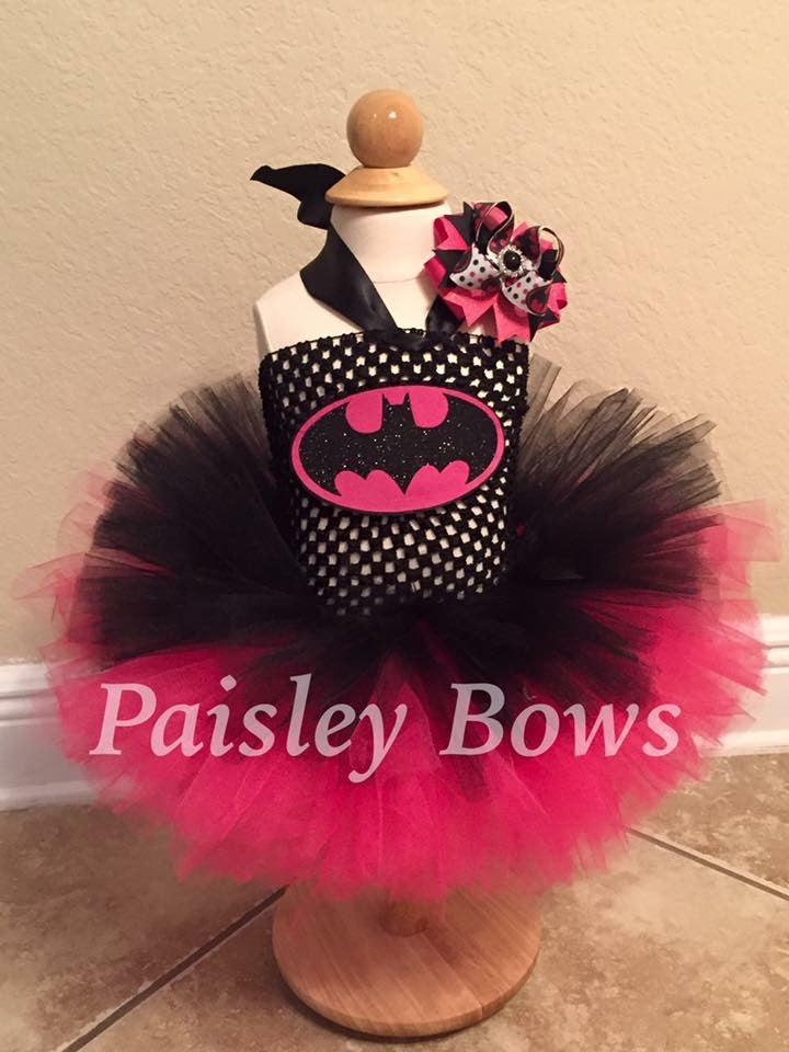 Batgirl Tutu - Paisley Bows