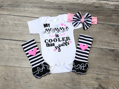 My Momma Is Cooler Than Yours - Paisley Bows