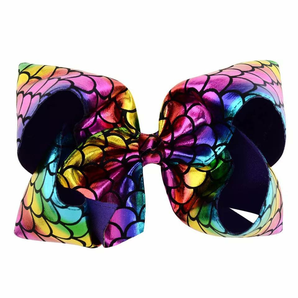 Multi Color Mermaid Bow - Paisley Bows