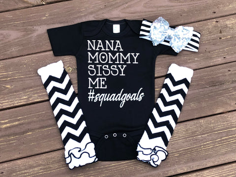 Nana, Mommy, Sissy ME - Paisley Bows