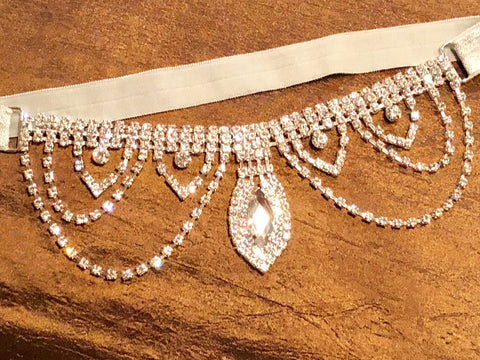 Rhinestone dangle Headband - Paisley Bows