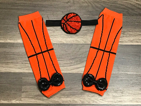 Basketball leg warmers or headband - Paisley Bows