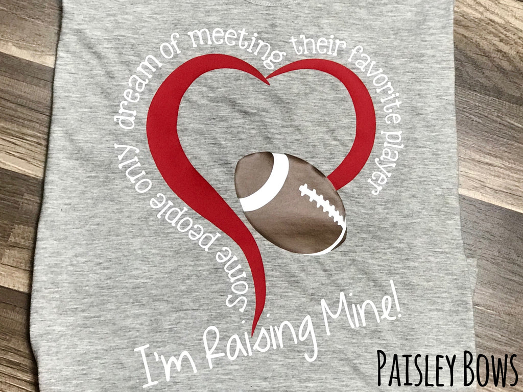 Football Mom Tank Top Or Shirt - Paisley Bows