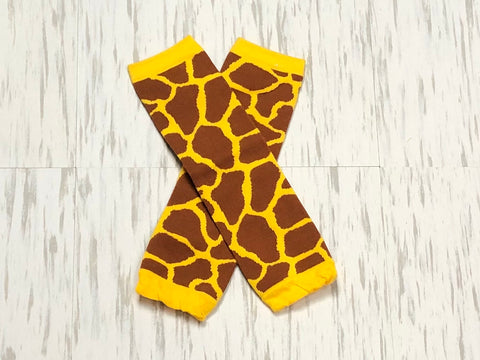 Giraffe Print Leg Warmers - Paisley Bows