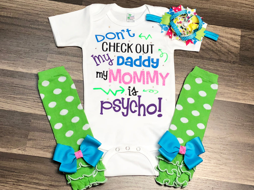Don’t Check Out My Daddy - Paisley Bows