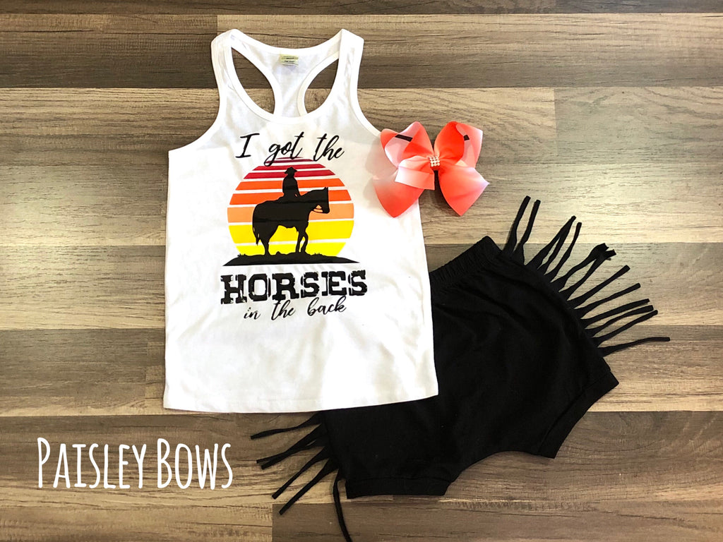 Horses In The Back 3pc set - Paisley Bows