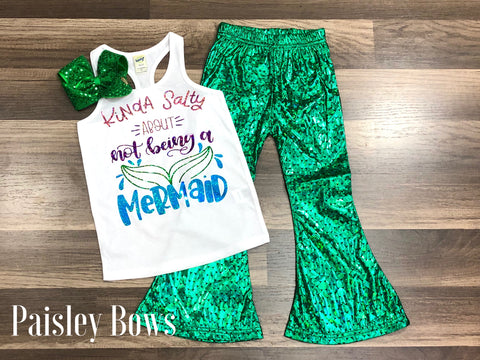 Salty About Not Being A Mermaid - Paisley Bows