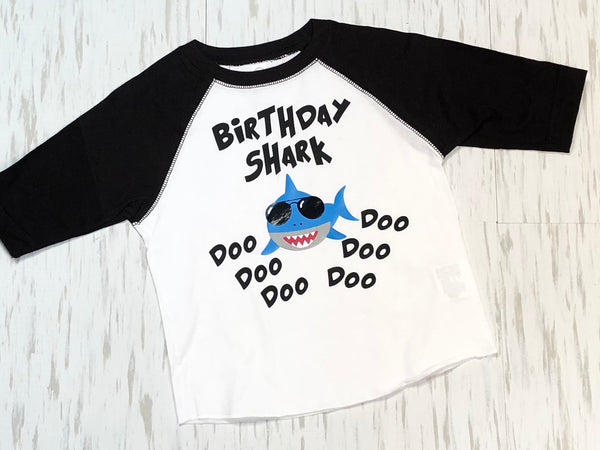 Birthday Shark Doo Doo Doo - Paisley Bows