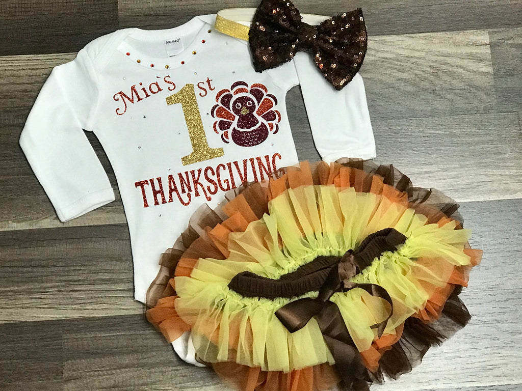Baby's 1st 2025 thanksgiving onesie