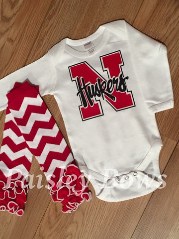 Nebraska Cornhuskers - Paisley Bows