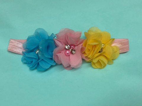 Spring floral headband - Paisley Bows