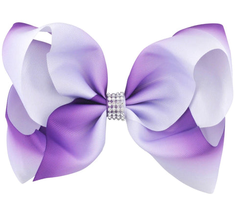 Purple Ombré Hair Bow - Paisley Bows
