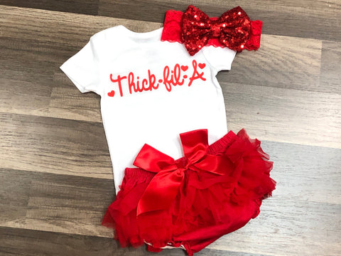 Thick-fil-a - Paisley Bows