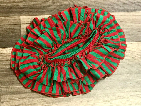Red and green skirted bloomers - Paisley Bows