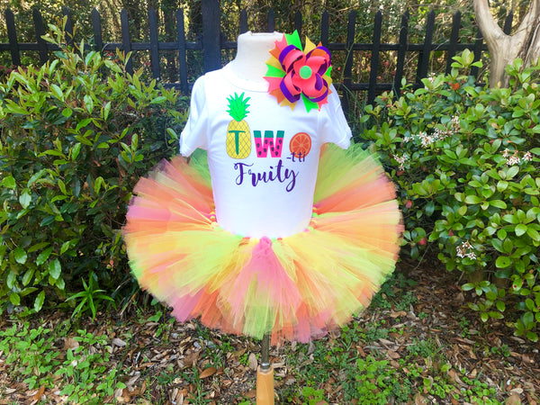 Two-tti Fruity Second Birthday Tutu Outfit - Paisley Bows