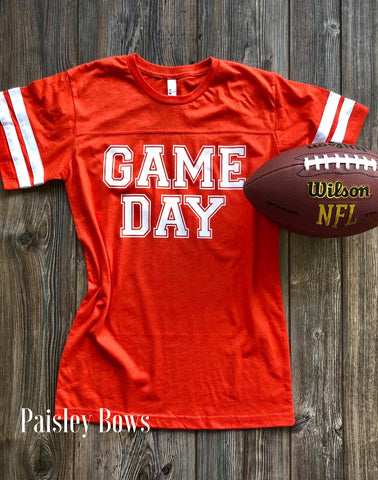 Game Day Adult Football Shirt - Paisley Bows