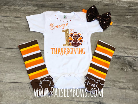 Customized 1st Thanksgiving Outfit