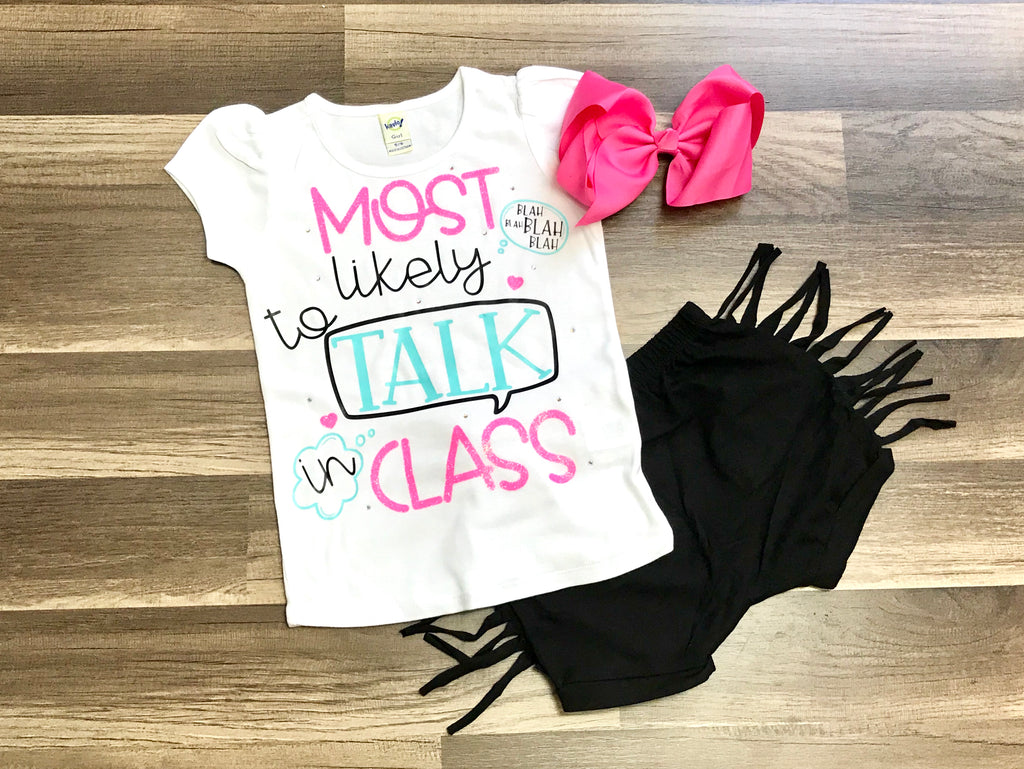 Most Likely To Talk In Class - Paisley Bows