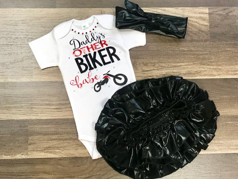 Daddy’s Other Biker Babe - Paisley Bows