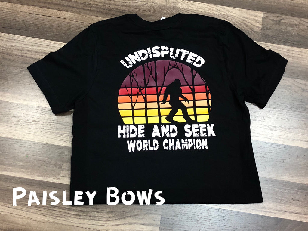 Undisputed Hide And Seek World Champion - Paisley Bows
