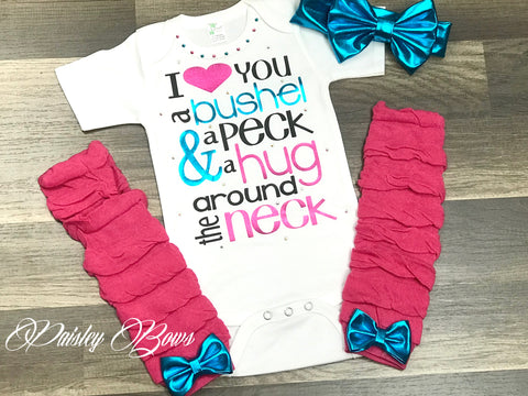 I Love You A Bushel And A Peck - Paisley Bows