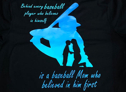 Ombré Baseball Mom - Paisley Bows