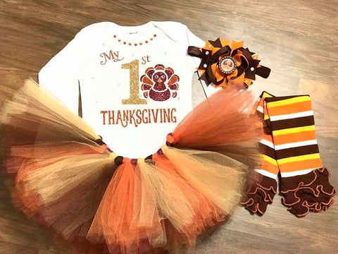 My 1st Thanksgiving - Paisley Bows