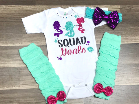 Mermaid Squad Goals - Paisley Bows