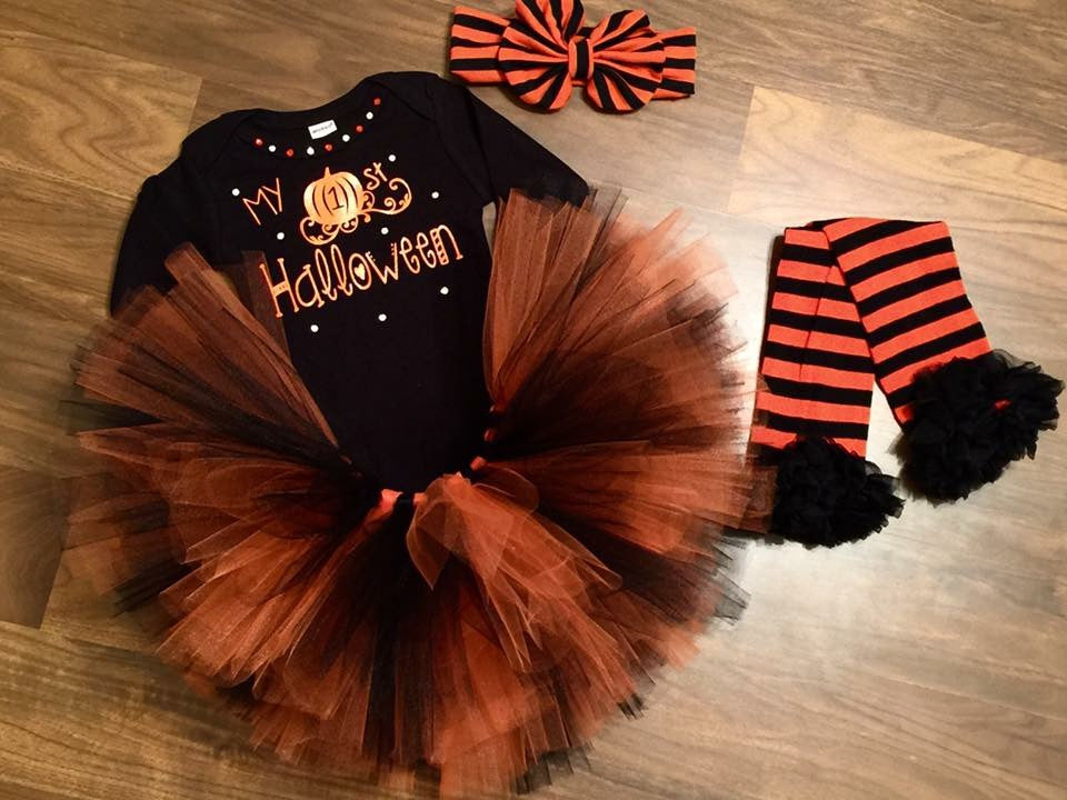 My 1st Halloween Tutu Outfit - Paisley Bows
