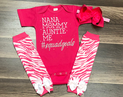 Nana, Mommy, Auntie, Me - Paisley Bows