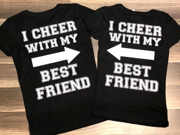 I Cheer With My Best Friend - Paisley Bows
