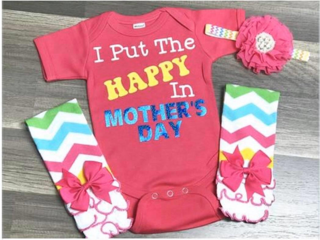 I Put The Happy In Mother’s Day - Paisley Bows