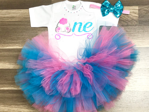 Bunny First Birthday Outfit - Paisley Bows