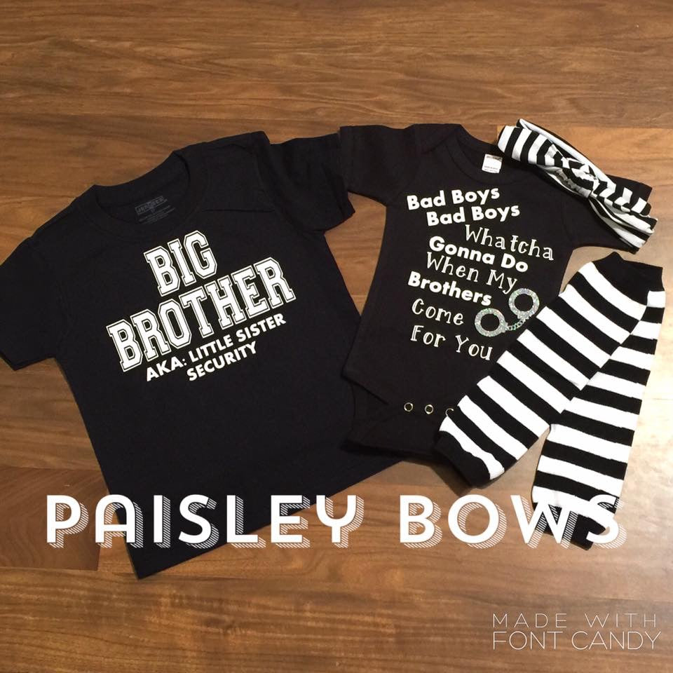 Bad Boys Sibling Outfits - Paisley Bows