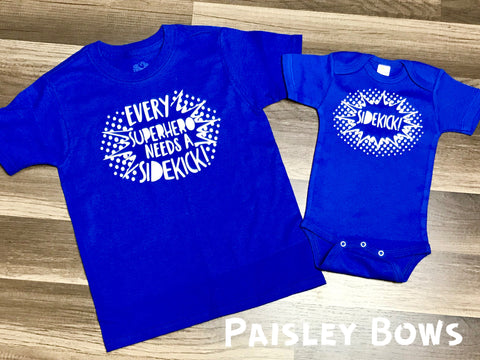 Every Super Hero Needs A Sidekick - Paisley Bows