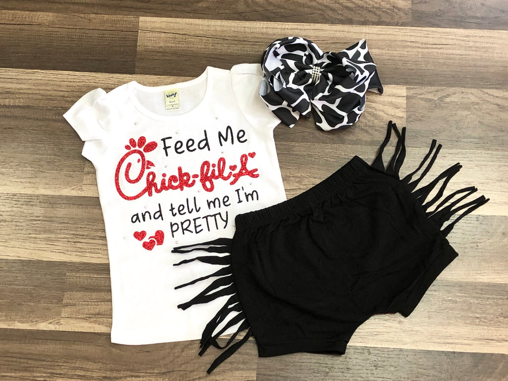 Feed Me Chick-fil-a And Tell Me I’m Pretty - Paisley Bows