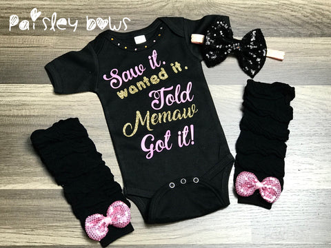 Saw it. Wanted it. Told Memaw - Paisley Bows