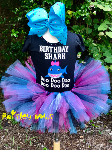 Birthday Shark - Paisley Bows